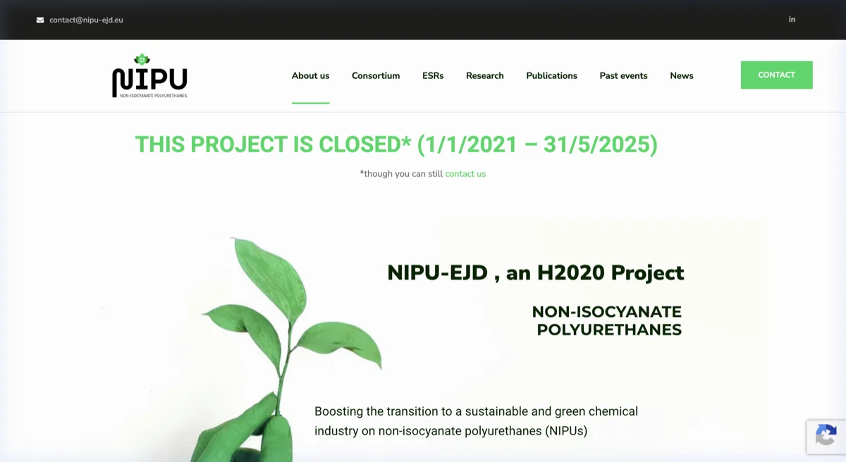 Site web NIPU-EJD — Projet H2020